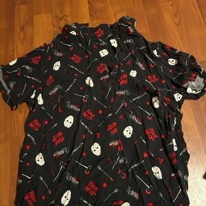 Black and Red Graphic Shirt